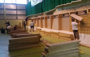 Changement du mur de Stramit en salle