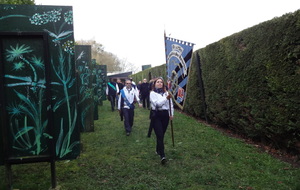 Esthel TERRIEN, porte-drapeau du jour.